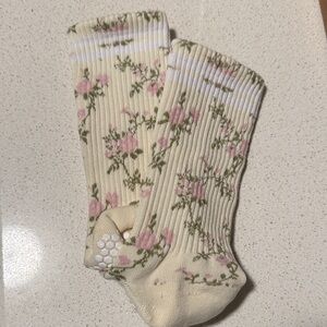 Lucky Honey Vintage Rose barre socks